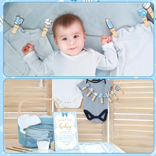 Patelai 321 Pcs Baby Shower Games Supplies, Boy - style: Boy