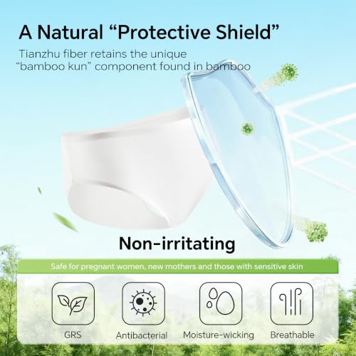 Women's Disposable Underwear for Travel Eco-friendly Bamboo Viscose Briefs Panties Emergency Underpants Bikinis - color: White-10pairs, size: Medium
