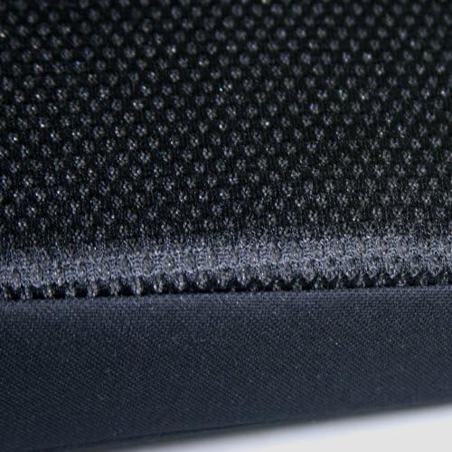 Yupbizauto New Breathable Comfortable Ergonomic Wedge Car Seat Office Chair Back Support Cushion (Black Mesh) - color: Black Mesh
