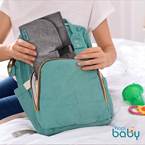 Kopi Baby Portable Diaper Changing Pad with Wipes Pocket, Classic Grey - color: Grey, size: Classic