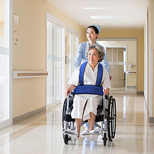 Wheelchair Seat Belt Torso Support Vest for Patient, Elderly & Disabled, Adjustable Full Body Harness Prevent Tilting or Falling & Keep User Upright, Chest Waist Band with Easy Release Buckles