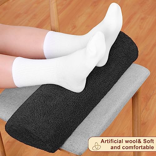 Recliner Leg Rest Cushion Sofa Footrest Pillow with Cover, Black, 1 Pcs - color: Black