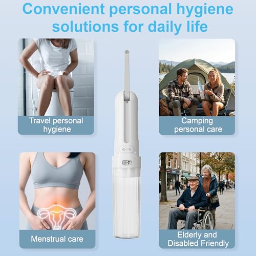 Electric Portable Bidet for Bathroom & Home Daily Use, White - color: 2 White