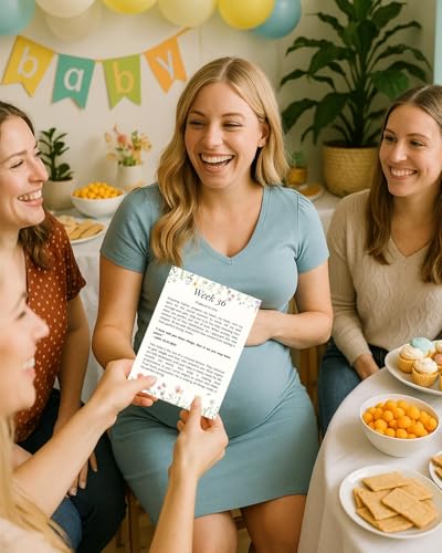 Pregnancy Prayer Cards - Pregnancy Gifts for Expecting Mom, First Trimester Essentials with Bible Verses, Weekly Development Milestones