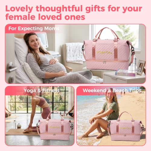 Large Maternity Hospital Bag, Pink - color: Pink