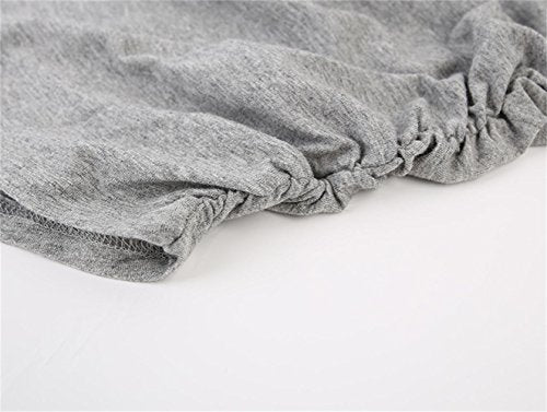 Maternity Side Ruched Cami - Stretchy Pregnancy Tank Top, Breathable Cotton Tummy Control Vest for Women - color: Gray, size: Medium
