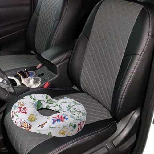 Donut Pillow for Hemorrhoids Seat Cushion for Tailbone Pain Relief - color: Flower