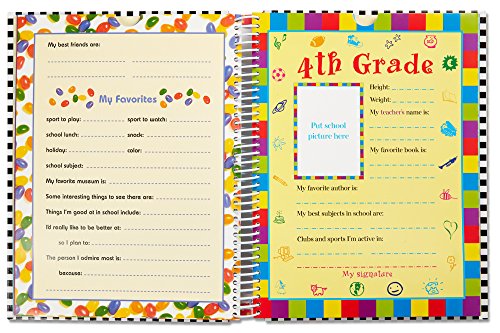 Deluxe School Memories Keepsake Photo Album Scrapbook from Preschool Through 12th Grade
