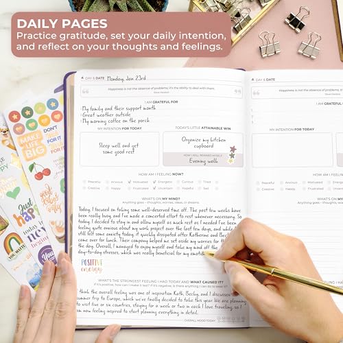 Clever Fox Inner Peace & Anxiety Journal for Women, Wellness Purple - color: Purple