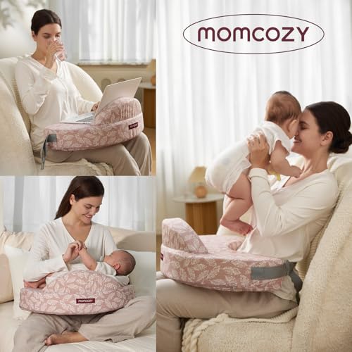 Momcozy Cozylite Nursing Pillow for Breastfeeding - Supportive Memory Foam - color: Cozylite -Light Pink