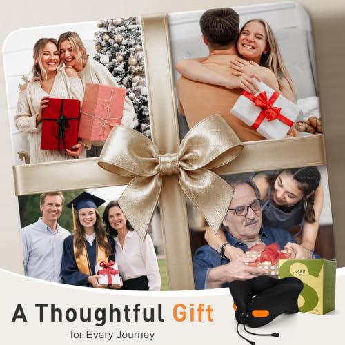 Premium Travel Pillow for Airplanes, Ergonomic Neck Pillow for Long Flights - color: Black