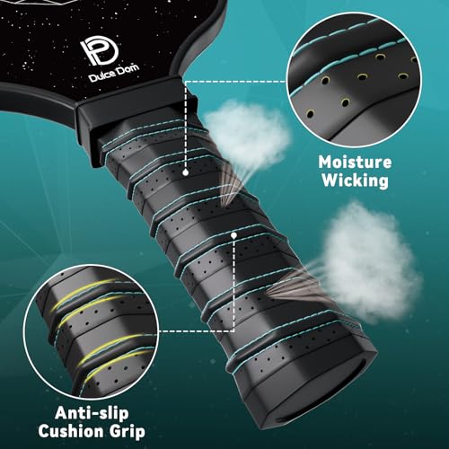 DULCE DOM Pickleball Paddles Set of 2/4 - USAPA Approved - color: Black*4