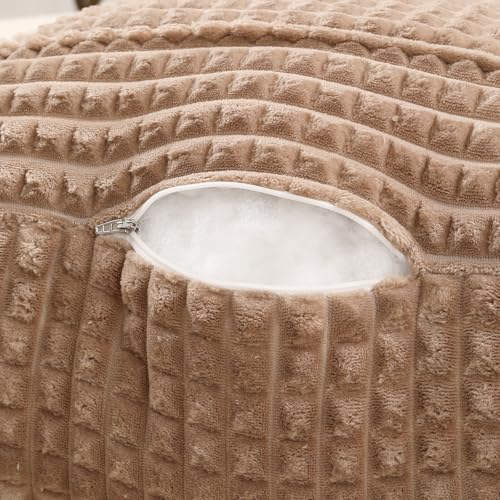 Reading Pillow with Arms for Bed Sitting,Khaki Flannel - color: Khaki, size: Large(19")