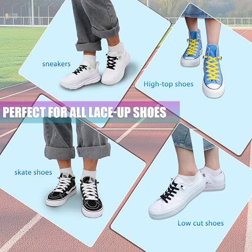 Elastic Shoe Laces,No Tie Shoelaces for Adults & Kids Shoes - color: 2 Black