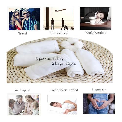 STARLY Women's Disposable Pure Cotton Underwear Travel Panties - color: White, size: X-Small