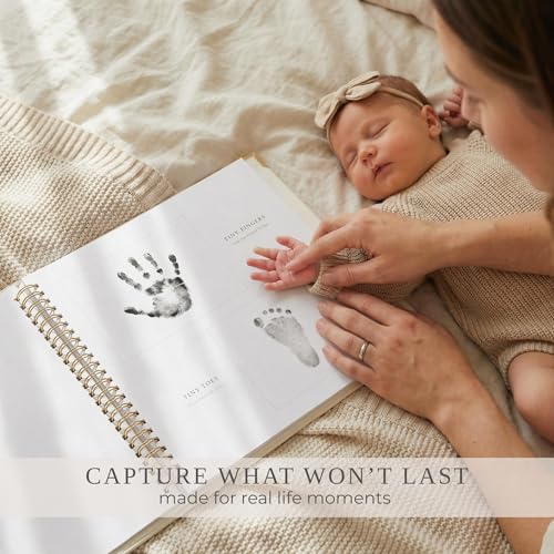 Keepsake Baby Memory Book for Boys and Girls - Timeless First 5 Year Book - color: Beige
