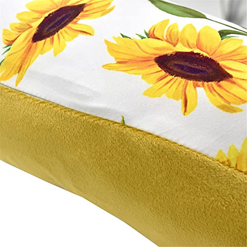 Nursing Pillow Cover Two Sided Baby Slipcovers for Breastfeeding 1 Pcs - color: Sunflower