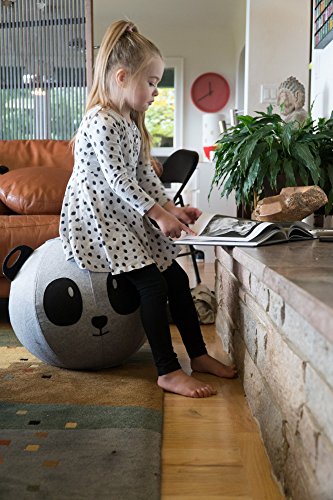 Vivora Niko Children's Anti Burst Inflatable 18 Inch Spherical Bounce Exercise Ball Ergonomic Chair, Panda Bear