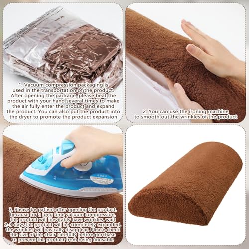 Wesiti Recliner Leg Rest Cushion Footrest Pillow Elevate Feet, Brown - color: Brown