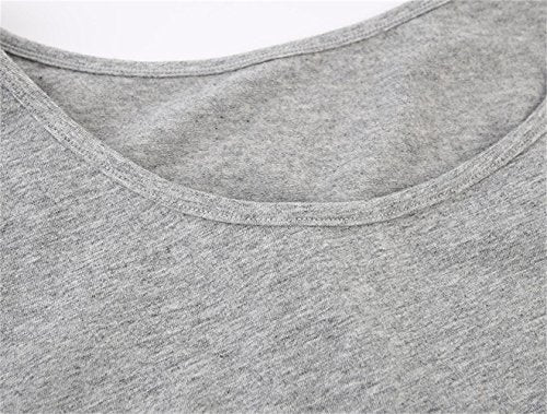 Maternity Side Ruched Cami - Stretchy Pregnancy Tank Top, Breathable Cotton Tummy Control Vest for Women - color: Gray, size: Medium