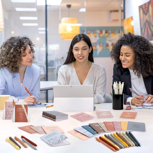 Mooliwe 24 Pcs Affirmation Notebooks Pens Bulk Gifts, Gratitude,Fresh - style: Fresh