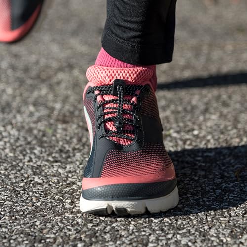 Nathan Elastic, No Tie Shoe Laces for Running and Active Sports - color: Black, style: Non- Reflective