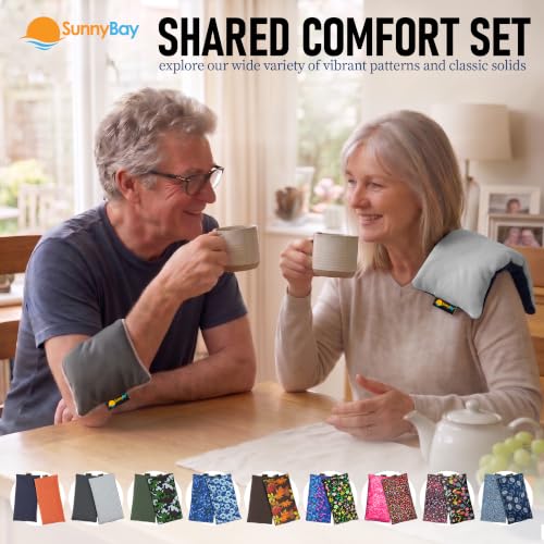 SunnyBay Heating Pad, Neck and Shoulder Wrap, 6x11 inch, Blue Star - color: Blue Star