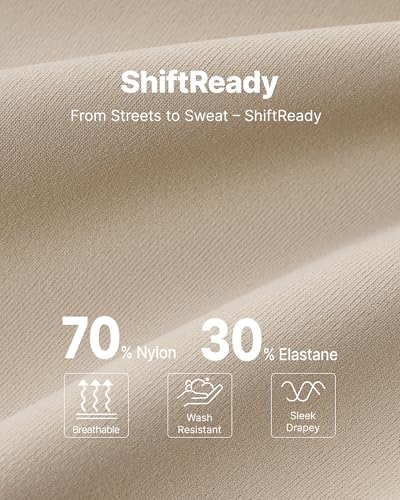G4Free ShiftReady Maternity Shorts with Pockets Over The Belly Pregnancy Summer Casual Daily Clothes - color: Light Khaki, size: Medium