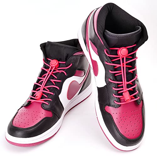 UpUGo Elastic Shoe Laces, No Tie Shoe Laces for All Ages, One Size Fit All - color: Plain Light Pink, size: 1 pair