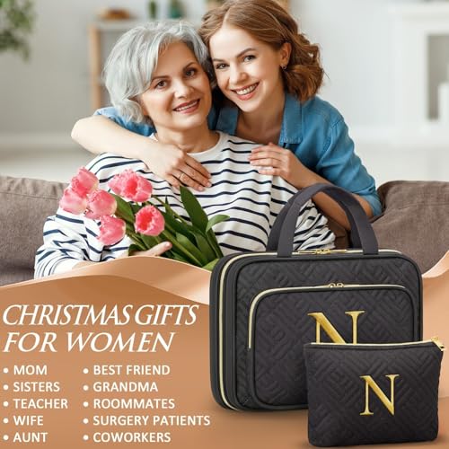 Personalized Hanging Toiletry Bag Travel Makeup & Cosmetic Bag Organizer - style: N