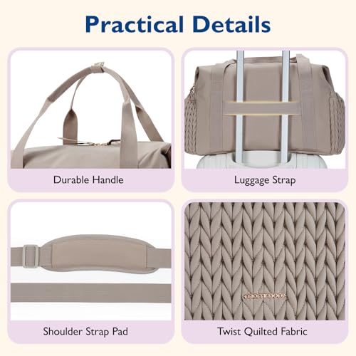 mommore Diaper Bag Tote Large Travel Baby Bag with Pacifier Case - color: Navy Blue