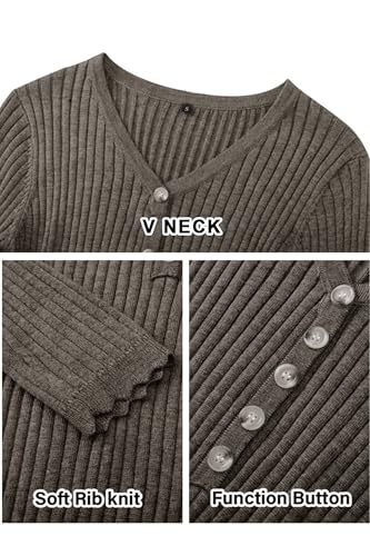 OUGES Women's Wool Blend Maternity Sweater Dress Fall Baby Shower Dress - color: Coffee, size: Small