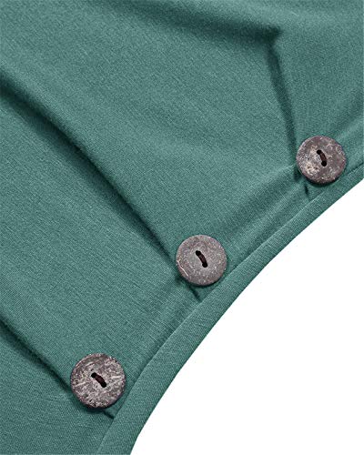 Chuanqi Womens Maternity Shirt Fall Long Sleeve T-Shirts Pregnancy Clothes - color: A-light Green, size: Small