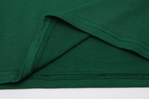 OThread & Co. Women's Basic Crop Tops Stretchy Casual Scoop Neck Sleeveless Crop Tank Top - color: Forest Green, size: Medium