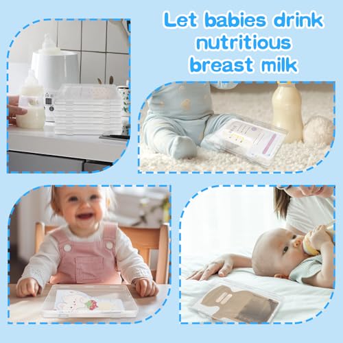 6 Pack Breast Milk Freezer Storage Organizer, 7.48 x 5.12 x 0.7 in