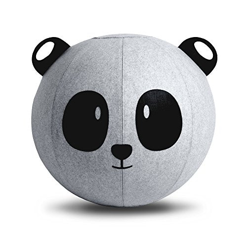 Vivora Niko Children's Anti Burst Inflatable 18 Inch Spherical Bounce Exercise Ball Ergonomic Chair, Panda Bear