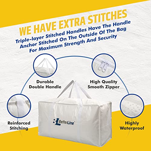 BETTERLINE Heavy Duty Moving Storage Bag 29"x13"x15" 29 Inches 65 lbs - color: Single | Large, size: Large | (29x15x13in)