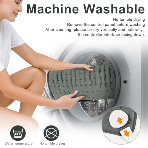 Heating Pad,Electric Heating Pads,Heating Pad for Back,DimGray,33x17 Inch - color: Dimgray, size: 33x17 Inch