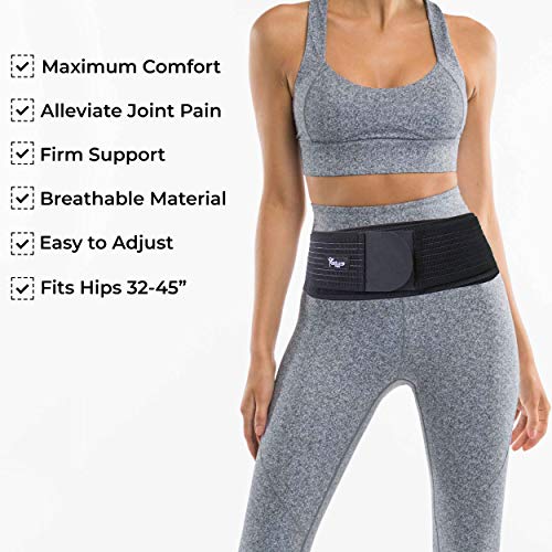 Posture Magic Sacroiliac SI Joint Support Belt for Women and Men - Reduce Sciatic, Pelvic, Lower Back and Leg Pain - Stabilize SI Joint (Regular (Hip Size 30-45")) - style: Regular (Hip Size 30-45")