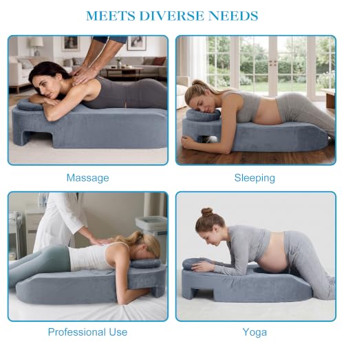Pregnancy Massage Cushion and Headrest, 44 Inch Pregnancy Massage Pillow