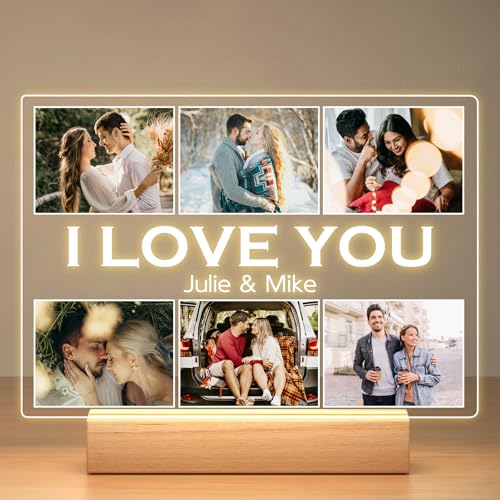Custom Picture Frame, Personalized Anniversary Birthday Gifts for Women Men - color: Style-06-01