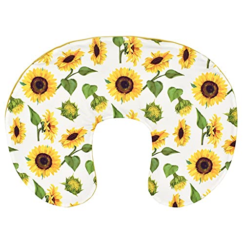 Nursing Pillow Cover Two Sided Baby Slipcovers for Breastfeeding 1 Pcs - color: Sunflower