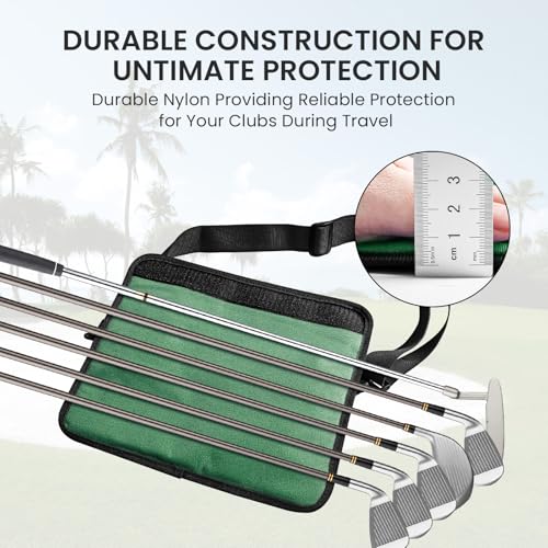 FINGER TEN Mini Golf Bag for 3-7 Clubs - color: Green, size: 1Pc