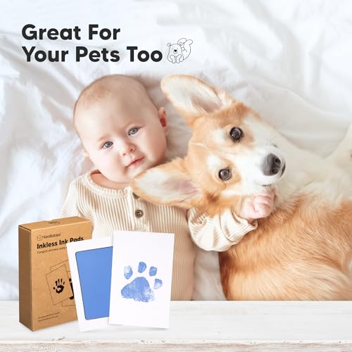 4pk Inkless Baby Hand and Footprint Kit, Mess Free Ink Pads (Popsicle, R) - color: Popsicle, size: 4-Pack, Regular 2.3" x 3.7"