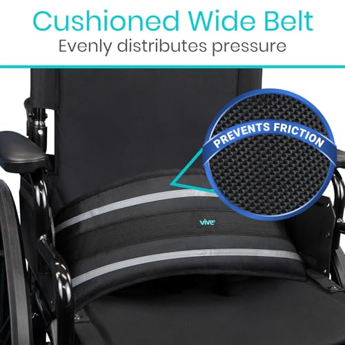 Vive Wheelchair Seatbelt - Safety Belt for the Elderly - Harness for Adults