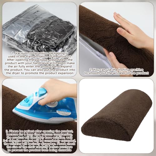 Wesiti Recliner Leg Rest Cushion Footrest Pillow Elevate Feet, Chocolate - color: Chocolate
