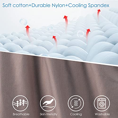 QUEEN ROSE Pregnancy Pillow, U Shaped Maternity Body Pillow, Nomad - color: Cooling Silky - Natural Nomad