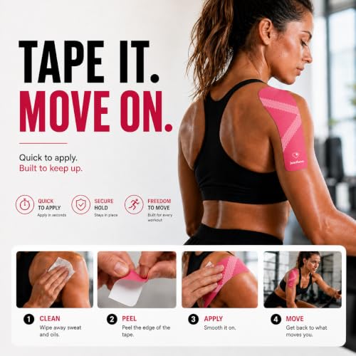 Latex Free Extra-Thick Kinesiology Tape for Sensitive Skin