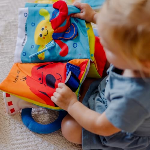 Melissa & Doug K’s Kids My First Activity Book 8-Page Soft Book for Babies and Toddlers Early Learning Developmental Plush Soft Activity for Babies and Toddlers - color: Activity Book