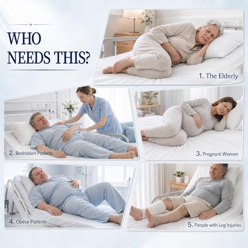 Patient Turning Device for Elderly,Adjustable Height Positioning Pillow